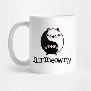 Yin Yang cats harmony Mug